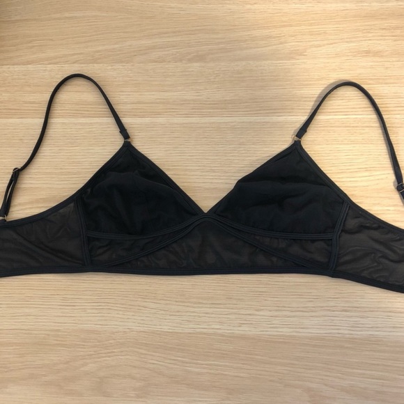 Shimera Black Triangle Mesh Bralette - Picture 2 of 5